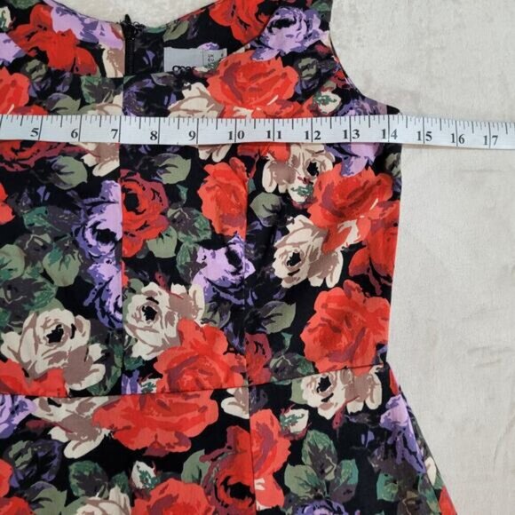 Asos Floral Sheath Dress - Size 4 - Picture 5 of 8